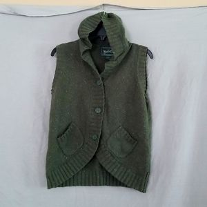 Woolrich Sleeveless hooded knit sweater